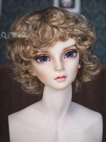 BJD Wig Boy Short Curly Hair Wig for SD/MSD/YSD Size Ball-jointed Doll