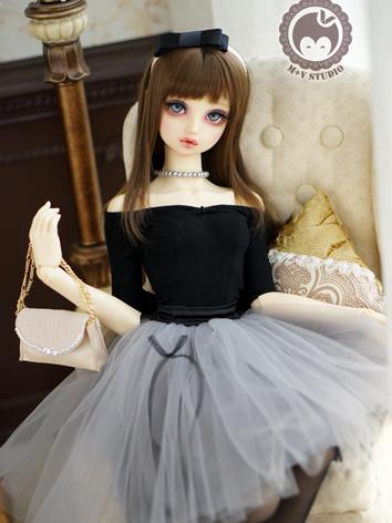 1/3 DD Clothes Girl Black Dress for DD/SD Size Ball-jointed Doll