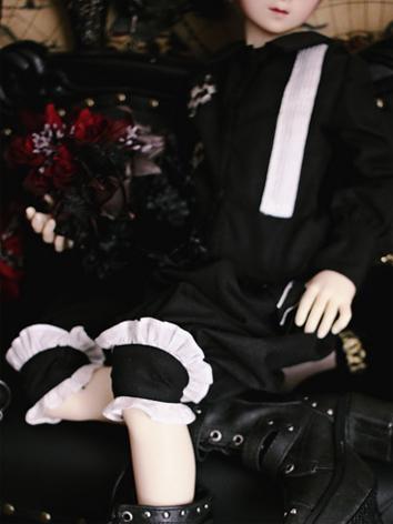 BJD Boy Clothes Black Suit +Dimension Pieces+ for MSD/SD13 Size Ball-jointed Doll