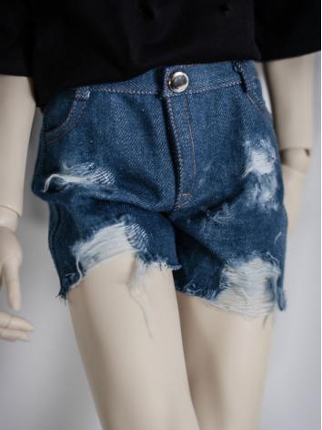 1/3 1/4 70cm Clothes Blue Short Jeans Pants A231 for MSD/SD/70cm Size Ball-jointed Doll