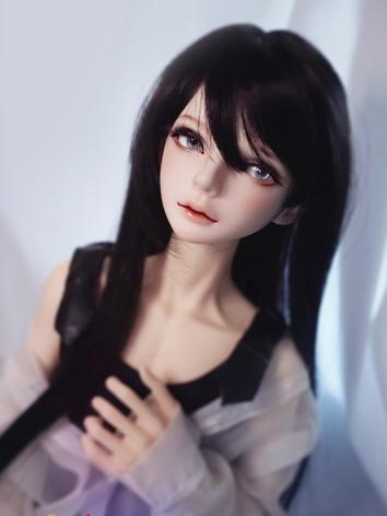 BJD Wig Girl Pink/Black/Light Gold Long Hair for SD/MSD/YOSD Size Ball-jointed Doll