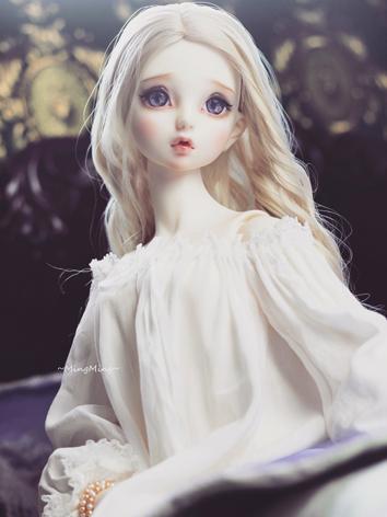 BJD Clothes Girl White Sleeping Dress Outfit for 70cm/SD/MSD/YOSD Ball ...