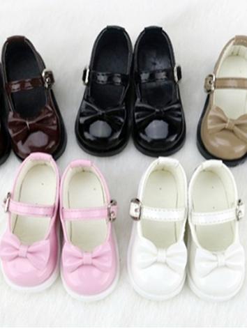 BJD Shoes Girl Black/White/Pink/Chocolate/Khaki Flat Shoes C16 for SD/MSD/DSD/YOSD Size Ball-jointed Doll