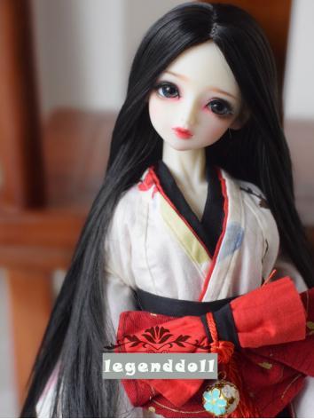 BJD Wig Girl Long Straight Hair for SD/MSD Size Ball-jointed Doll