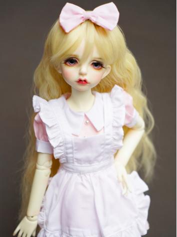 BJD Pink Doll Maid Dress Su...
