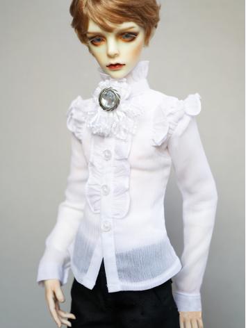 BJD White Shirt Coat for Boy 70cm/SD/MSD Size Ball-jointed Doll