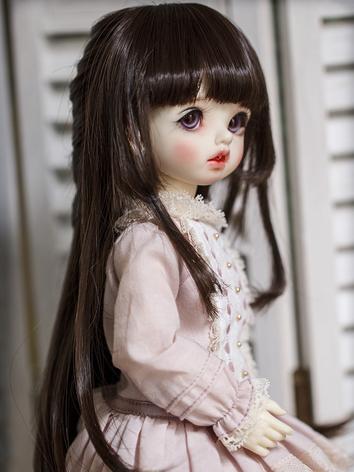 BJD Wig Girl Flaxen/Chocolate Hair Wig【MMD72】 for SD/MSD/YOSD Size Ball-jointed Doll