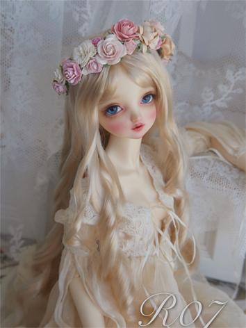 BJD Wig Girl Light Gold Long Hair for SD/MSD Size Ball-jointed Doll