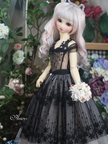 【Limited Item】BJD Clothes 1/3 Girl Pink/White/Black Dress for SD Ball-jointed Doll