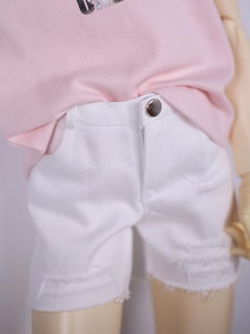 1/3 1/4 70cm Clothes White Hot Pants Short Trousers A272 for MSD/SD/70cm Size Ball-jointed Doll