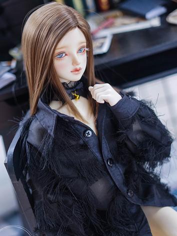 BJD Clothes Boy/Girl White/Black Shirt for 70cm/SD17/SD/MSD Ball-jointed Doll