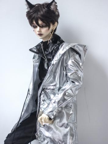 1/3 1/4 70cm Clothes Silver Coat A277 for MSD/SD/70cm Size Ball-jointed Doll