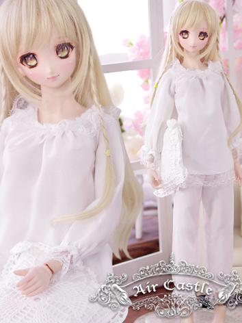 BJD Clothes SD/DD Girl White Sleeping Set Suit for Ball-jointed Doll