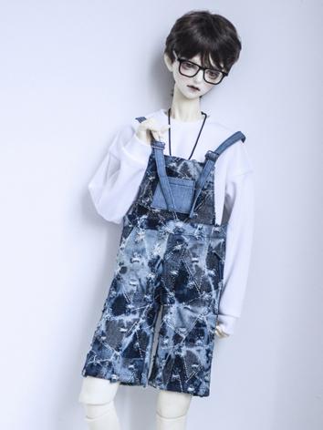 BJD Outfit 1/3 1/4 70cm Boy/Girl Jeans Suspender Pants Trousers for MSD/SD/70cm Size Ball-jointed Doll