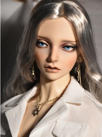 BJD Wig Girl/Boy Silver Curly Hair Wig for YOSD/MSD/SD/70cm Size Ball-jointed Doll