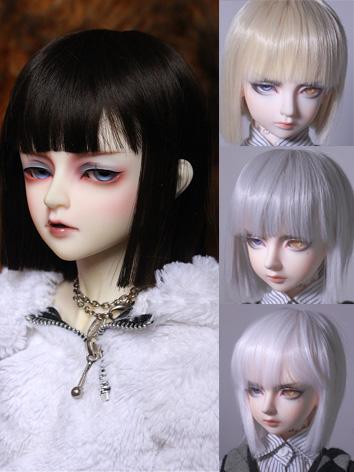 BJD Wig Girl Blue/Gray/Gold/White/Black Straight Hair Wig for SD/MSD/YOSD Size Ball-jointed Doll