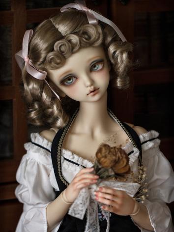 BJD Wig Girl Brown Curly Hair Wig【MMD73】 for SD/MSD/YOSD Size Ball-jointed Doll