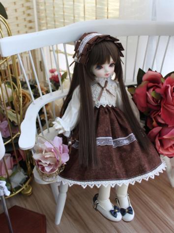 BJD Clothes Girl Brown West...