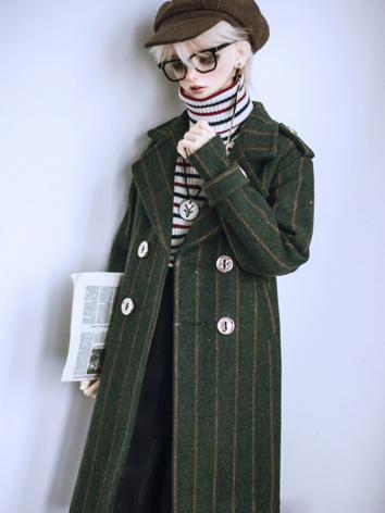BJD Outfit 1/3 POPO68cm 70cm Green Strip Boy/Girl Clothes Outer Coat A294 for SD/POPO68cm/70cm Size Ball-jointed Doll
