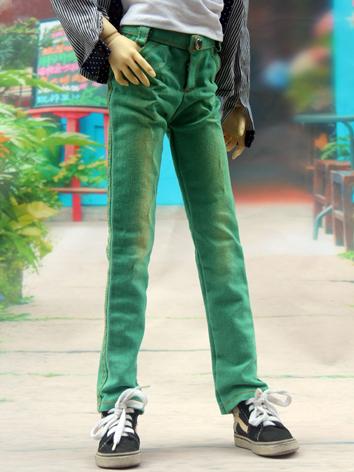BJD Clothes Green Slim Trousers Pants for MSD/SD/70CM/73CM size Ball-jointed Doll