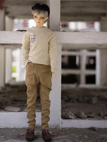 BJD Clothes Boy Beige Top a...