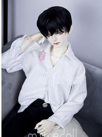 BJD Clothes Boy White/Black Shirt for SD/70cm Ball-jointed Doll