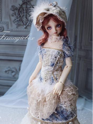 BJD Clothes Blue Dress Set for SD/MSD Ball-jointed Doll