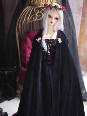 1/3 Clothes BJD Girl Black Dress for SD13/SDGR/SD16 Ball-jointed Doll