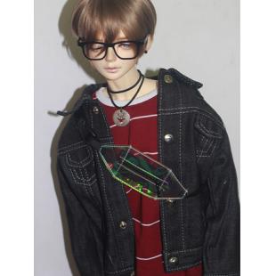 BJD Clothes Boy Black Jeans Coat Jacket for MSD/SD/SD17/70cm Ball ...