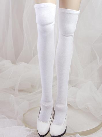 Bjd Socks Girl Lady White/Black High Stockings for SD Ball-jointed Doll