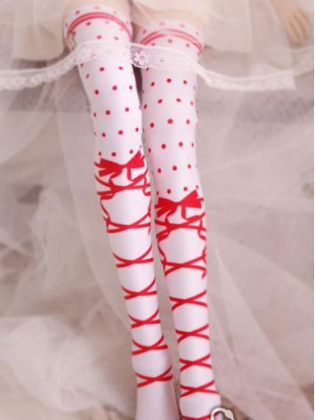 Bjd Socks Lady Blue/Purple/Red/Pink/Black High Stockings for SD/MSD Ball-jointed Doll