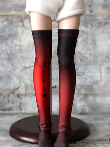 Bjd Socks Girl Lady Printed High Stockings for MSD/MDD Ball-jointed Doll