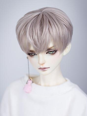 BJD Wig Boy Pinnk&Silver Short Hair Wig for YOSD/MSD/SD Size Ball-jointed Doll