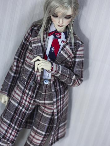 BJD Boy Clothes 1/4 1/3 70cm Brown Coat A308 for MSD/SD/70cm Size Ball-jointed Doll