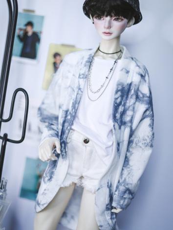 BJD 1/4 1/3 70cm Clothes Printed Cardigan A317 for MSD/SD/70cm Size Ball-jointed Doll