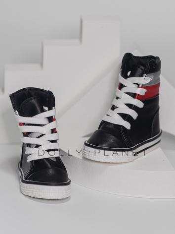Bjd Shoes 1/3 1/4 White/Bla...