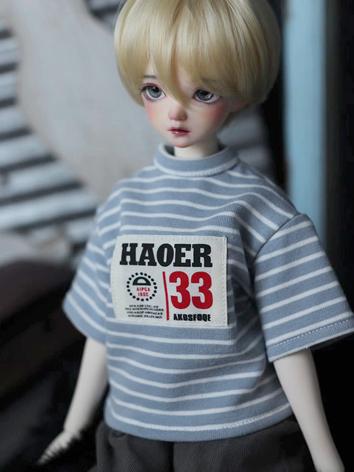 BJD Clothes Girl/Boy Short Sleeves T-shirt for MSD Ball-jointed Doll