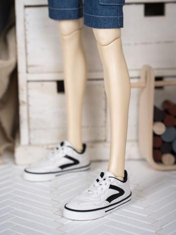 BJD Shoes Girl/Boy White/Black Sports Shoes for MSD/SD/70CM Size Ball-jointed Doll
