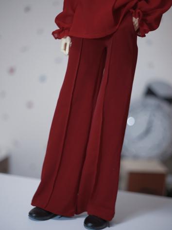 BJD Clothes Red/Black/Beige Chiffon Trousers A350 for MSD/SD/70cm Size Ball-jointed Doll