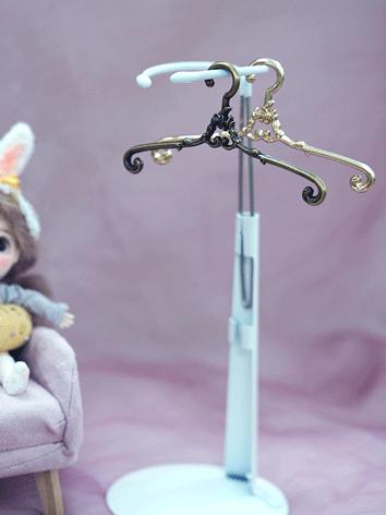 Bjd Coat Hanger Black/Gold Clothes Rack for SD size Ball-jointed Doll