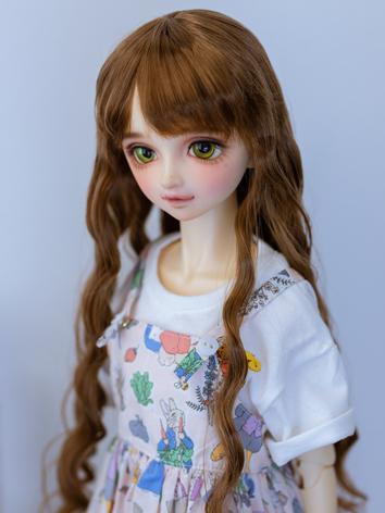 BJD Wig Girl Long Wavy Hair for SD/MSD/YOSD Size Ball-jointed Doll