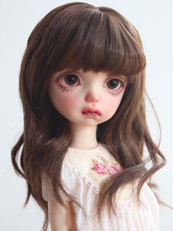 BJD Wig Brown Curls Long Hair for YOSD/MSD/SD Size Ball-jointed Doll