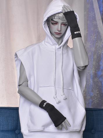 BJD Clothes Boy Sleeveless Hooded Sweatshirt for YOSD/MSD/SD/70cm/75cm Size Ball-jointed Doll