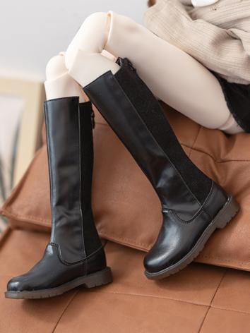 BJD Shoes Zipper Knee-length Boots for SD/70cm Size Ball-jointed Doll