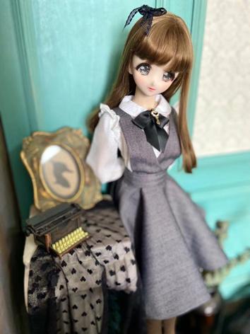 BJD Clothes Girl Strap Dress for SD/MSD/DD Size Ball-jointed Doll