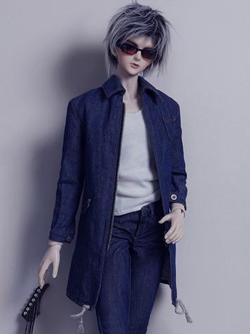 BJD Clothes Washed Denim Windbreaker CL1150421 for 70cm/SD13/SD16/SD17 Size Ball-jointed Doll