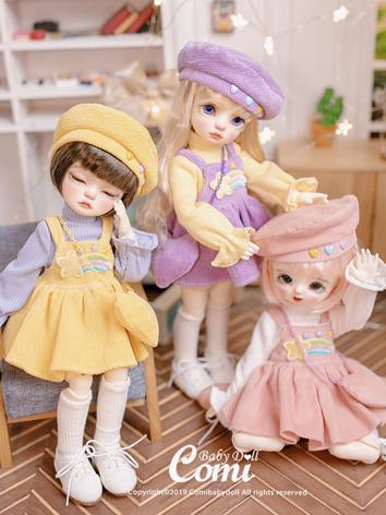BJD Clothes Corduroy Dress Suit for YOSD Size Ball-jointed Doll