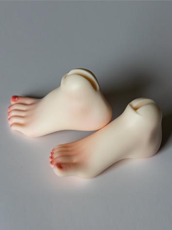 BJD Feet 1/4 Boy High-heeled Feet for MSD Size Ball-jointed Doll