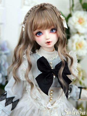 BJD Wig Gentle Shoulder-length Curly Hair for SD/MSD/YOSD Size Ball-jointed Doll