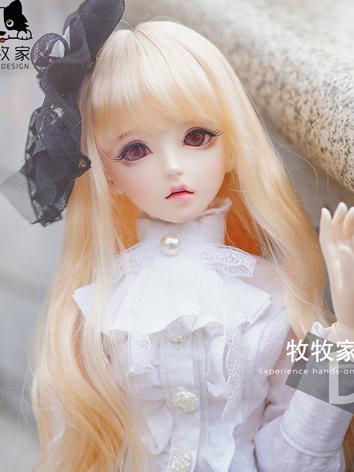 BJD Wig Girl Gold Curls for SD/MSD/YOSD Size Ball-jointed Doll